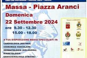 Torna &quot;Lions in piazza&quot; : una squadra di  medici specialisti per la prevenzione sanitaria in piazza Aranci il 22 settembre