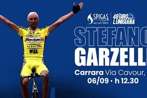 Stefano Garzelli , vincitore del Giro d&#039;italia del 2000 ospite di Spigs Clienti a Carrara