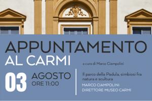 Sabato 3 agosto per   ‘Appuntamento al CARMI’ la visita alle sculture nel Parco della Padula