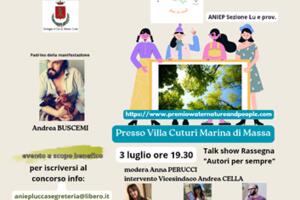 Rassegna Autori per sempre:  talk show e incontro teatrale il 3 luglio a Villa Cuturi