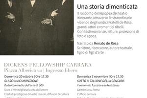 Tornano gli incontri domenicali alla Dickens Fellowship: domenica 20 ottobre parte il ciclo di incontri dedicati alla storia del Teatro Itinerante