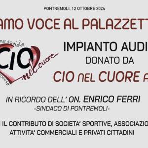 targa donazione impianto audio