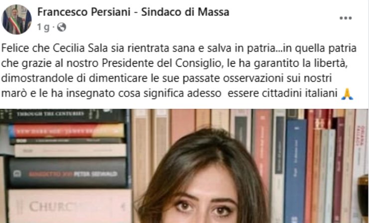 Il post di Francesco Persiani - Lagazzettadimassaecarrara.it